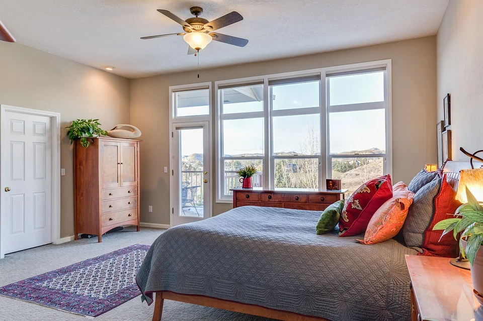 A bedroom in a home